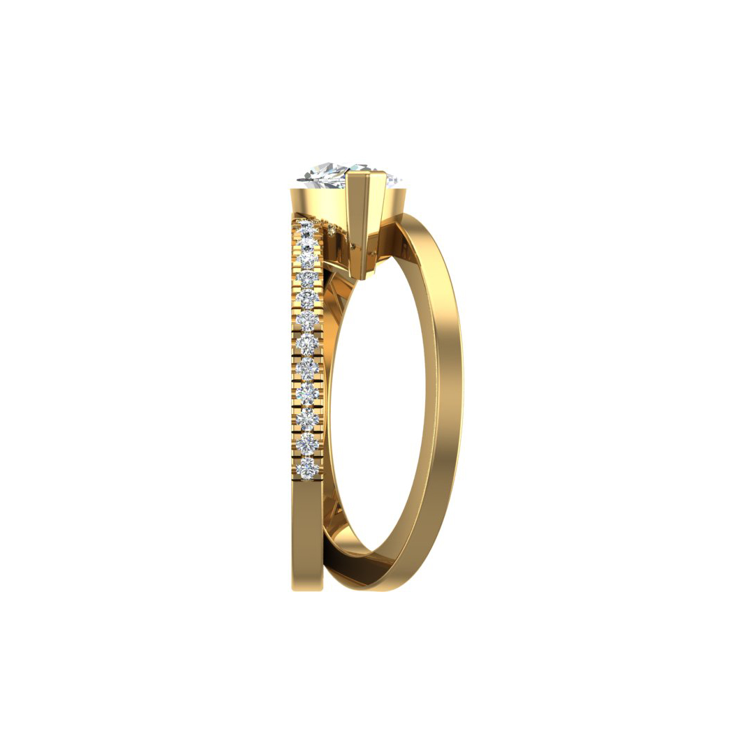Hattie Split Band Engagement Ring